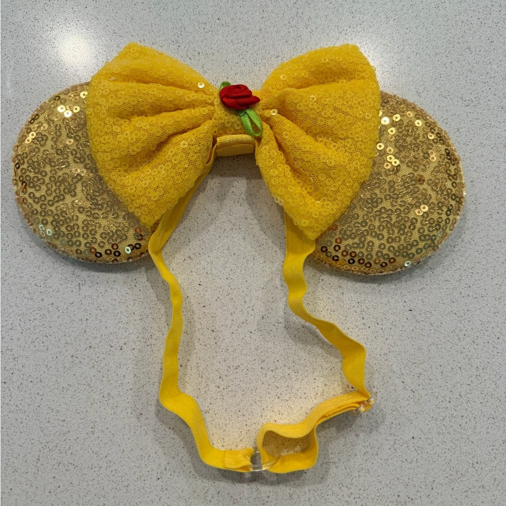 Glittering Yellow Sequin Ears Headband